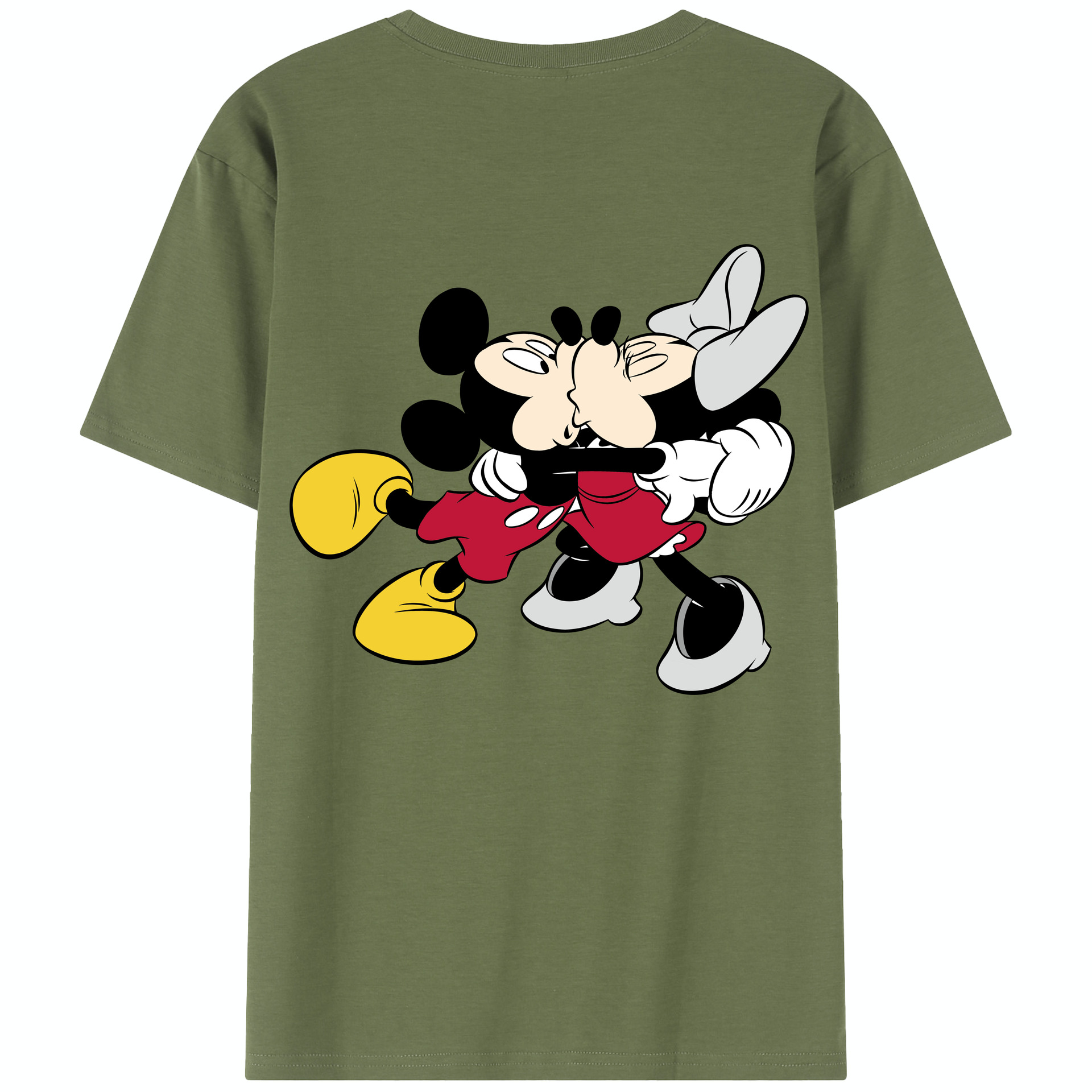 （画像用） ミッキーマウス Mickey Mouse 綿100％半袖Tシャツ（背面プリント）
